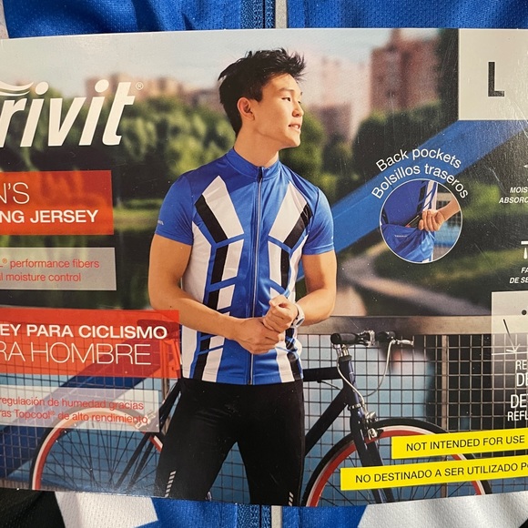 NEW crivit Men’s Cycling Jersey Size Large 42/44 - Picture 3 of 4